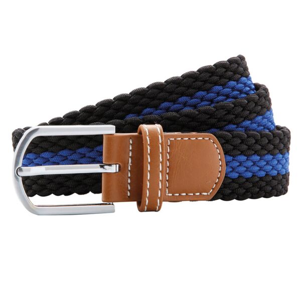 Two-colour stripe braid stretch belt Thumbnail