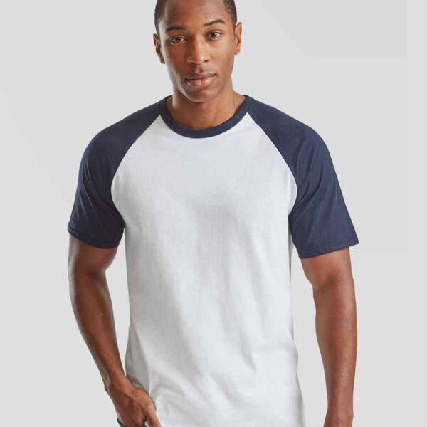Fruit of the Loom Contrast Baseball T-Shirt Thumbnail